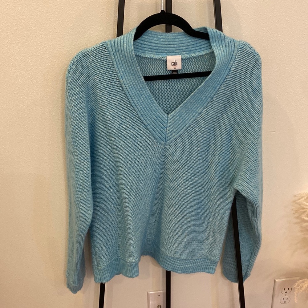 Cabi Frosty Blue Sweater!